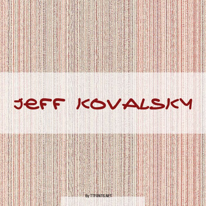 Jeff Kovalsky example